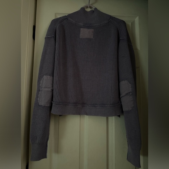 Free People We The Free Worn Thru Surplus Cardi Sweater Heavenly Lavender XL nwt - Picture 5 of 8